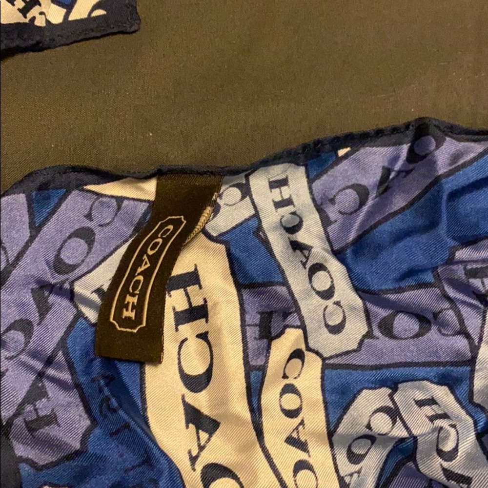 Coach Silk Scarf Long Rectangular Shape - image 4